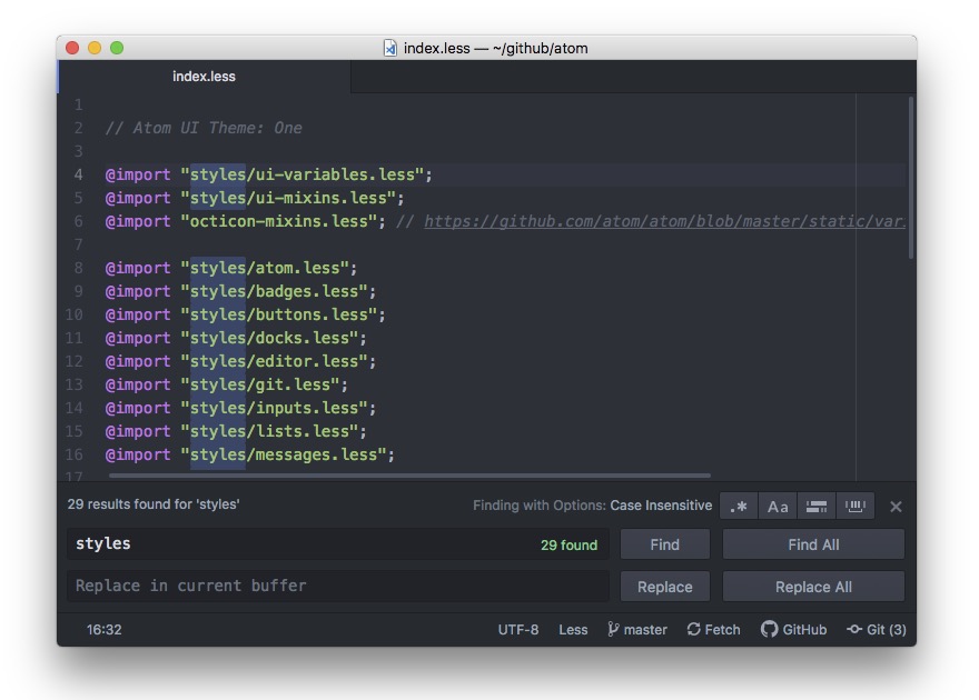 Search and Replace Outer Tag in Atom Using Regex