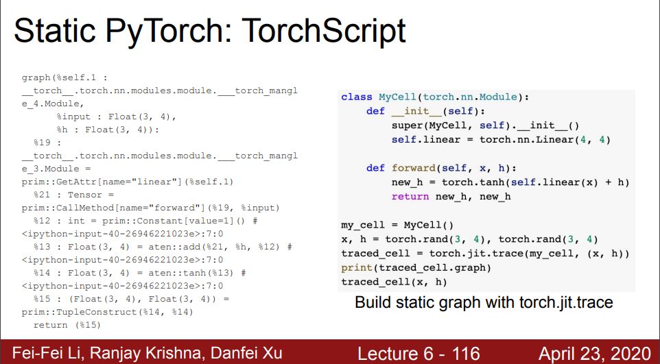 利用TorchScript制作pytorch静态模型