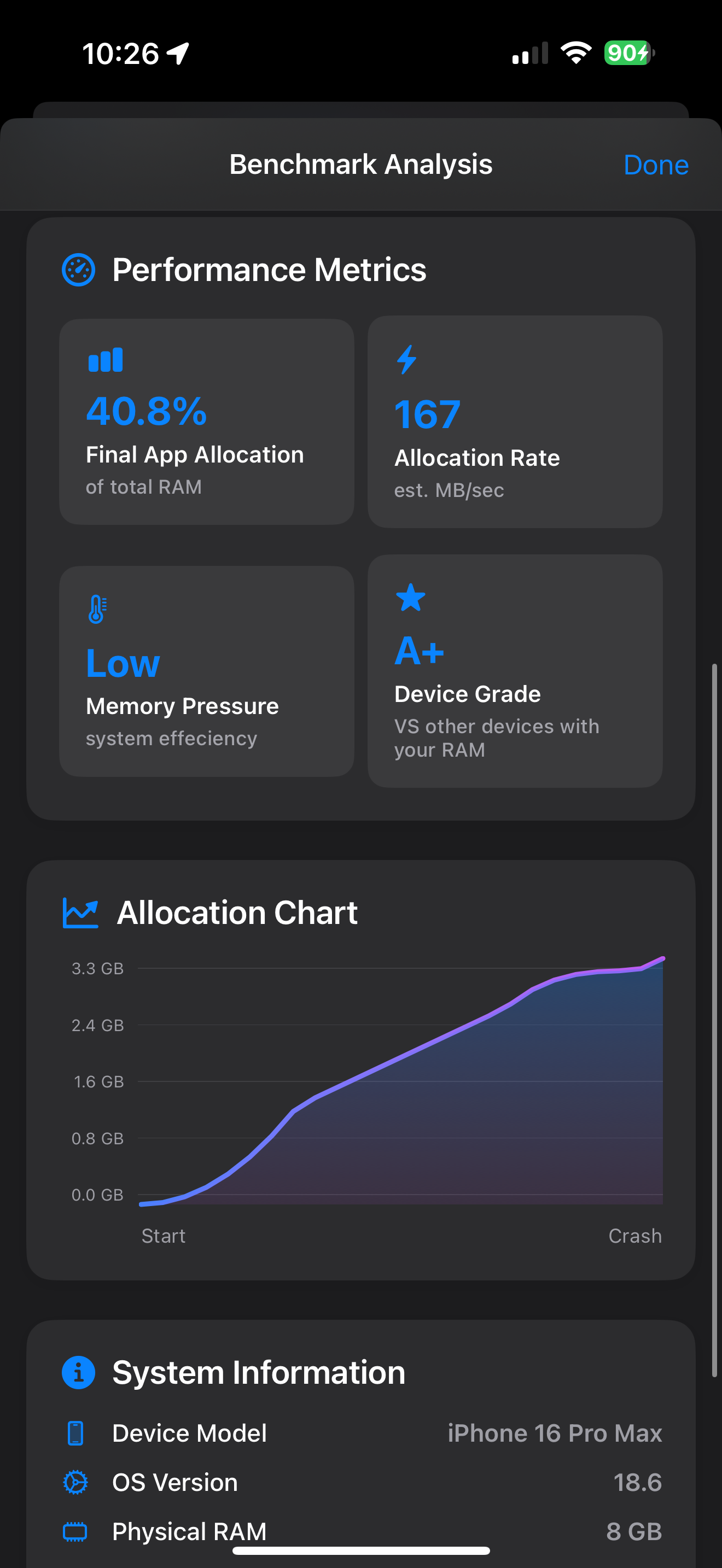 RamBench screenshot 3