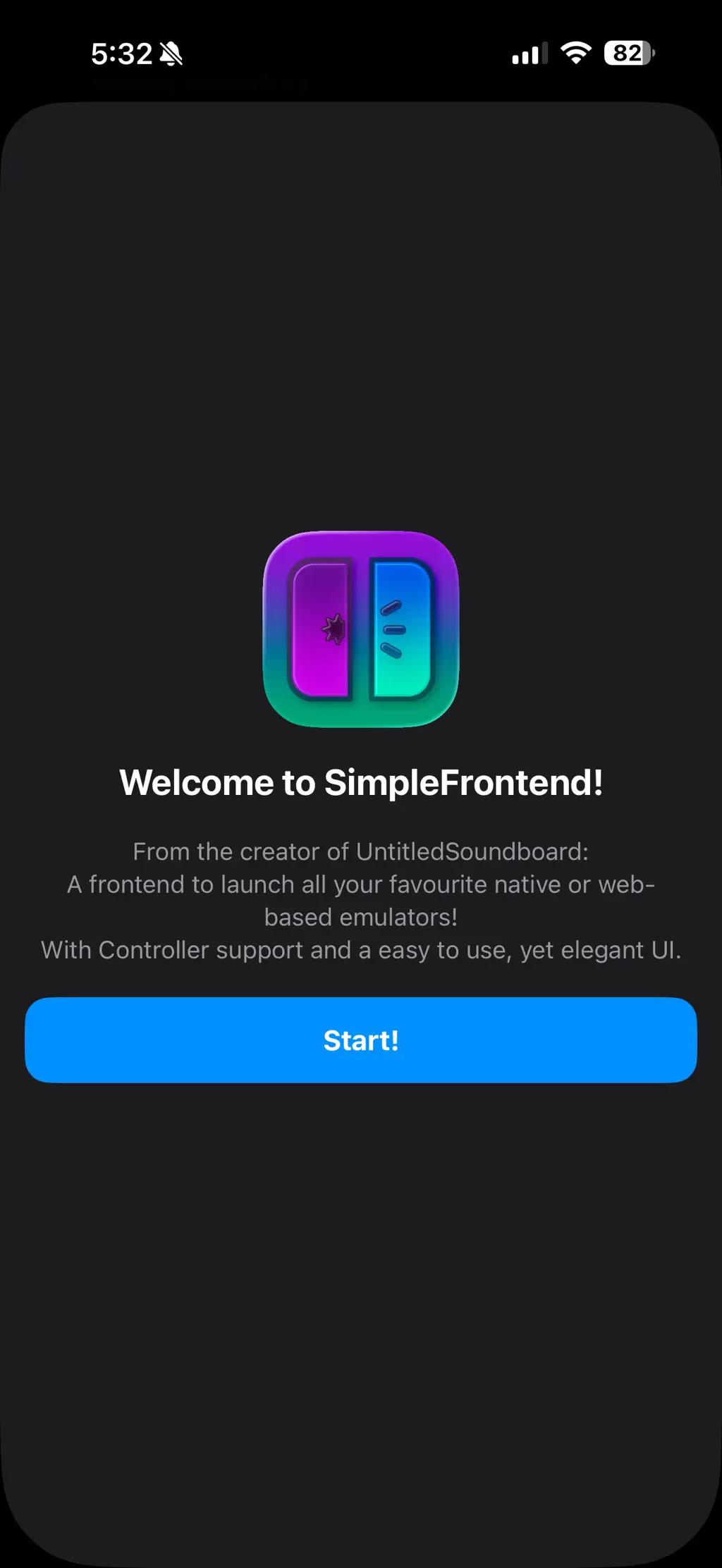 SimpleFrontend screenshot 1