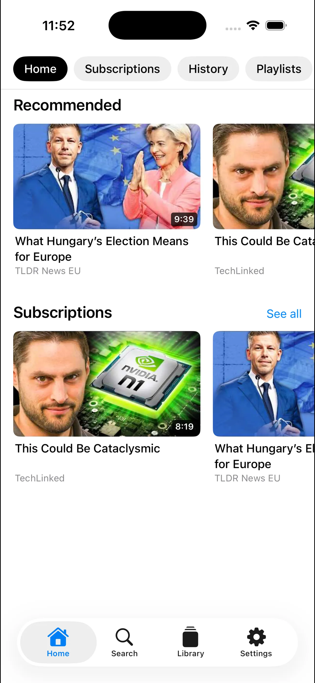 Screenshot 1 of SmartTube