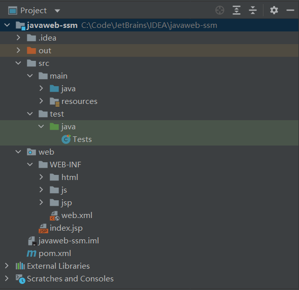 Maven + Java Web目录结构