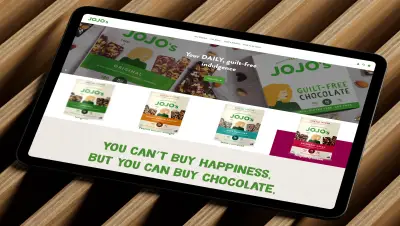 JOJO's Chocolate web design