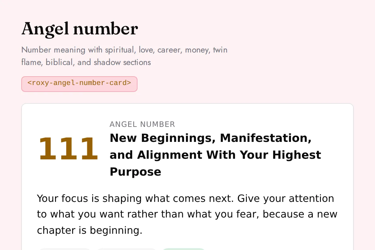 Angel number card: Number meaning with spiritual, love, career, money, twin flame, biblical, and shadow sections