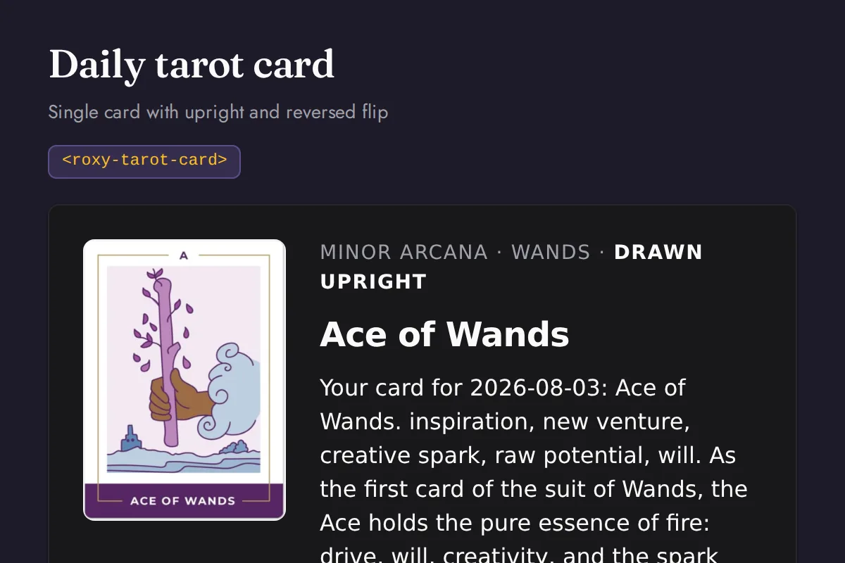 Tarot card: Single card with upright and reversed flip