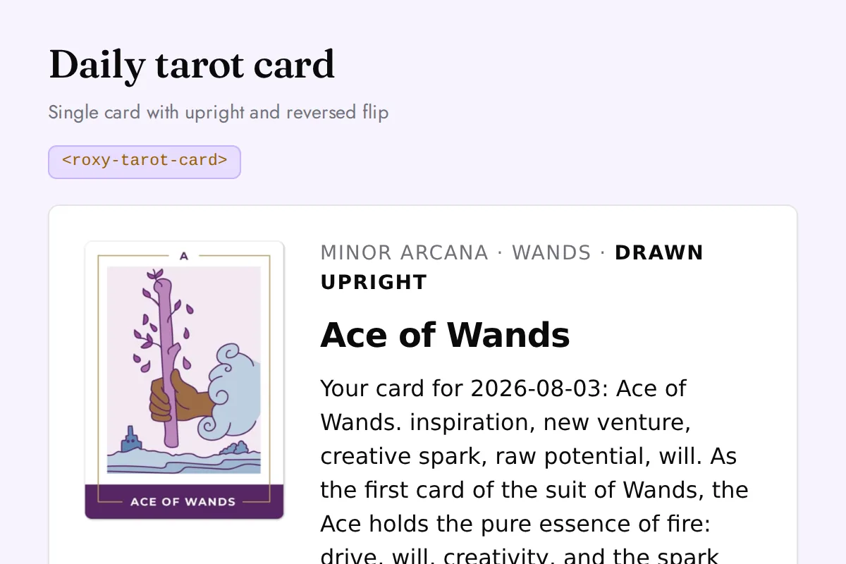 Tarot card: Single card with upright and reversed flip