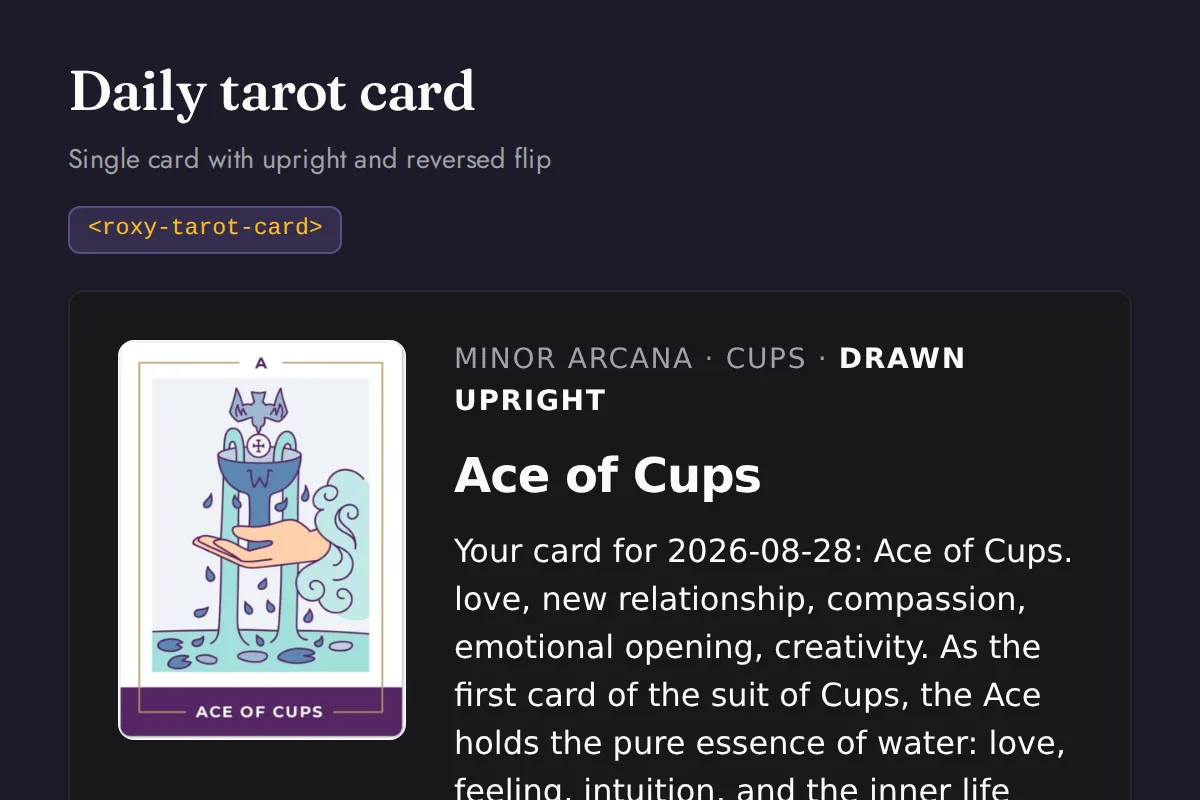 Tarot card: Single card with upright and reversed flip