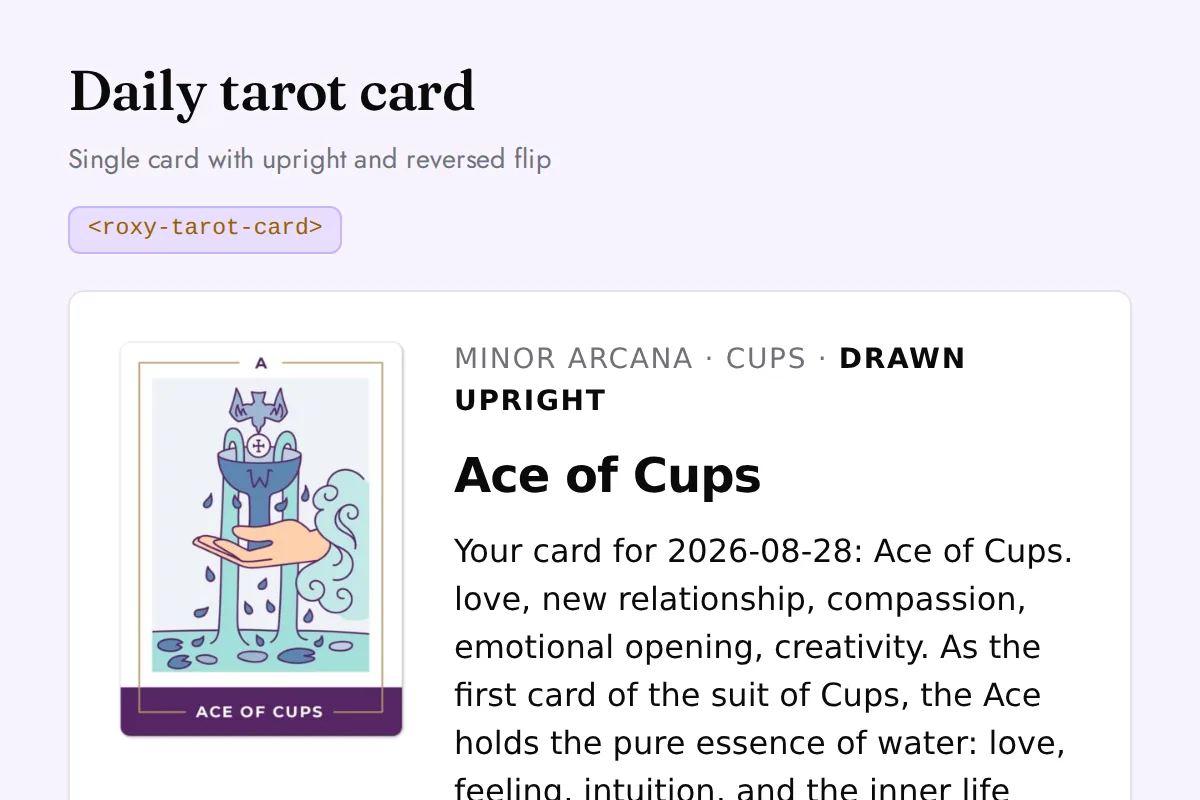 Tarot card: Single card with upright and reversed flip