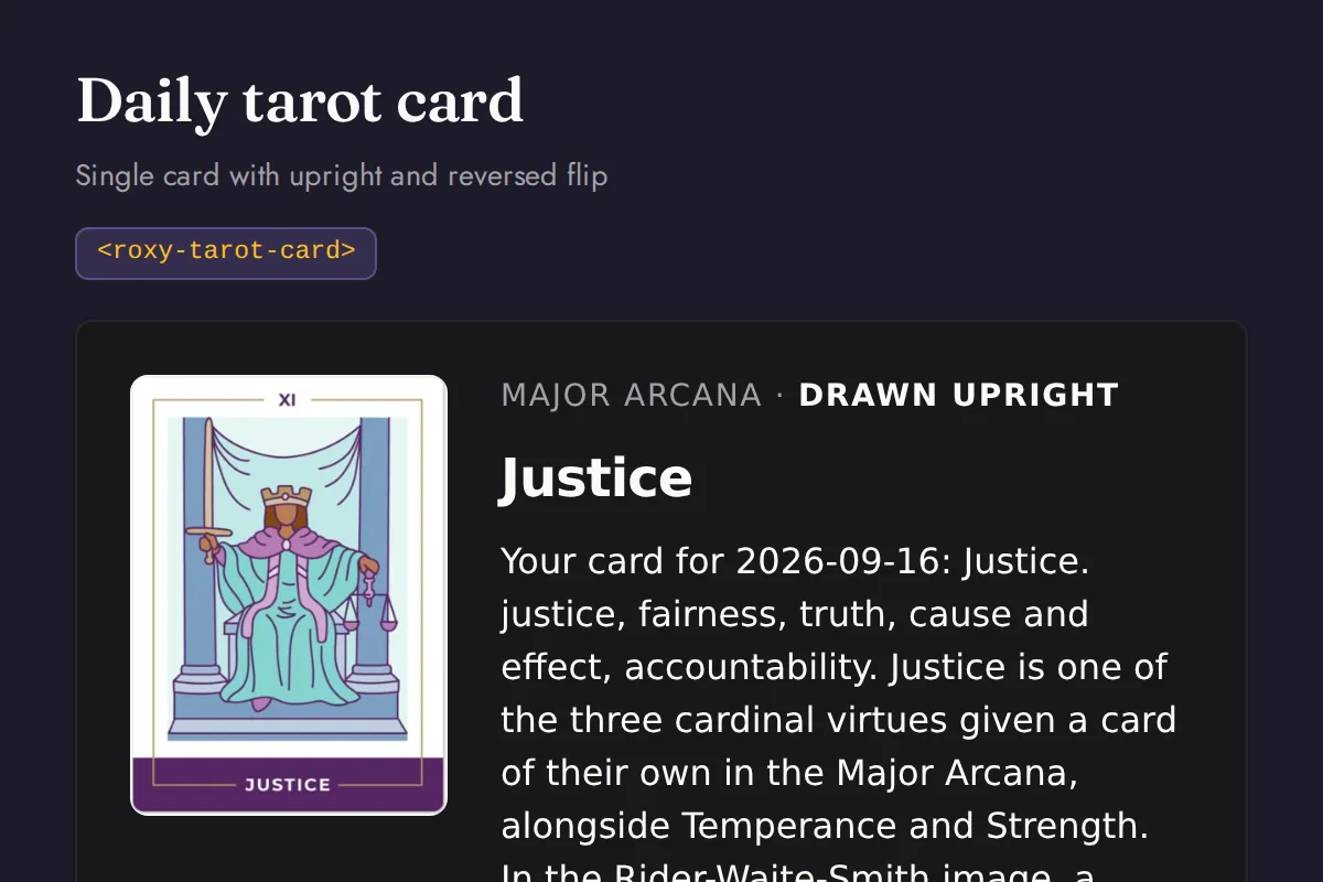 Tarot card: Single card with upright and reversed flip