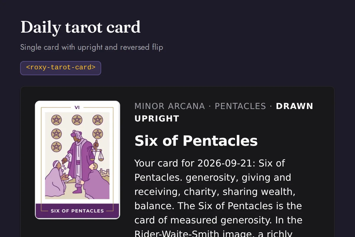 Tarot card: Single card with upright and reversed flip