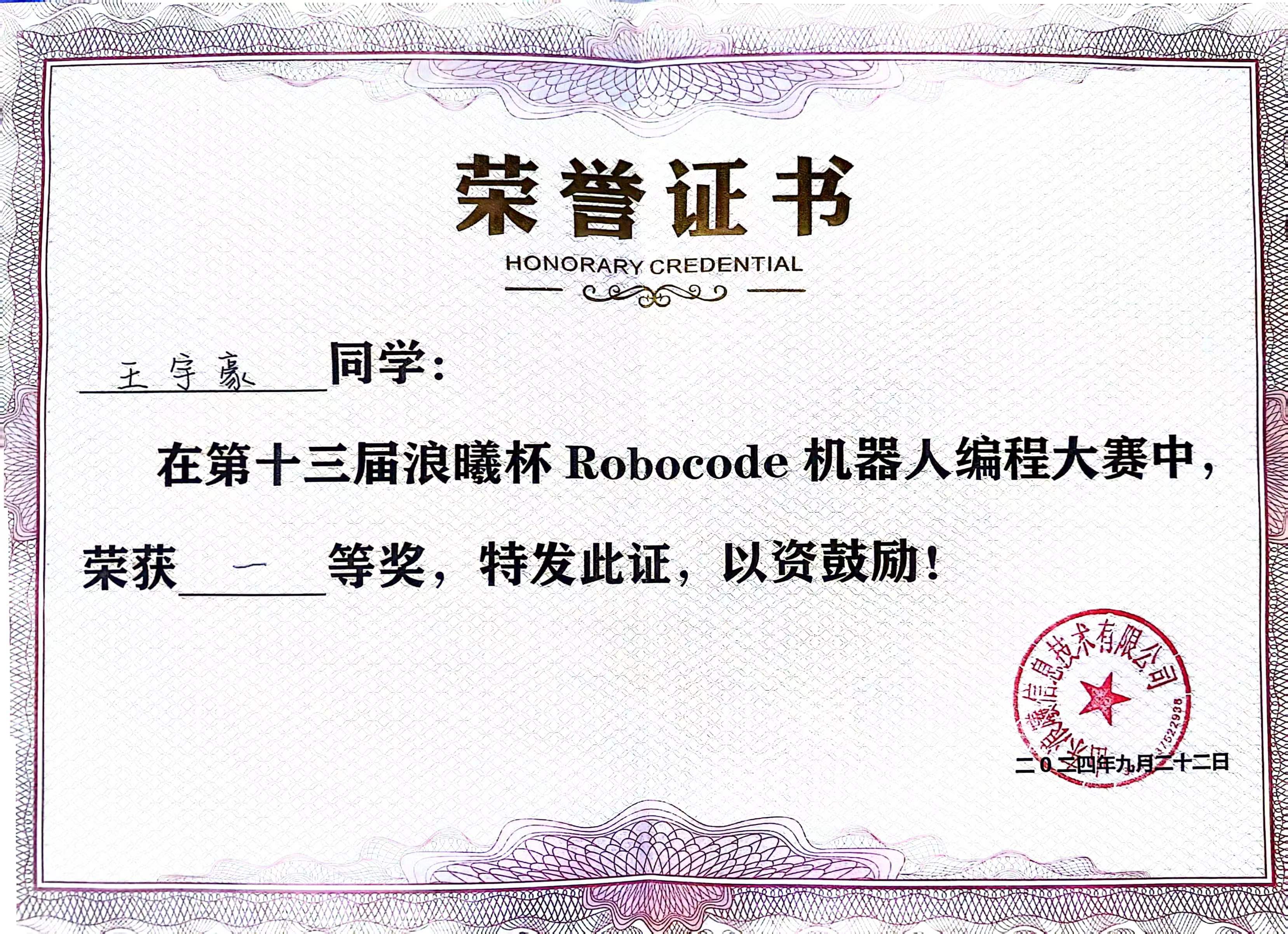 Robocode-2024-Provincial-2-WangYuhao