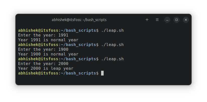 Example of running  bash script with logical operators in if statement