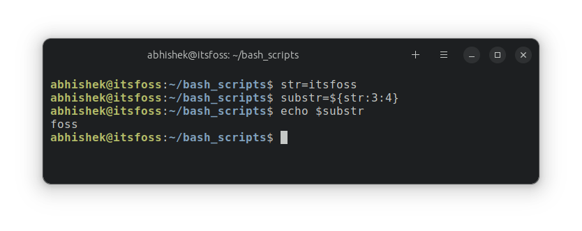 Extracting substring in bash