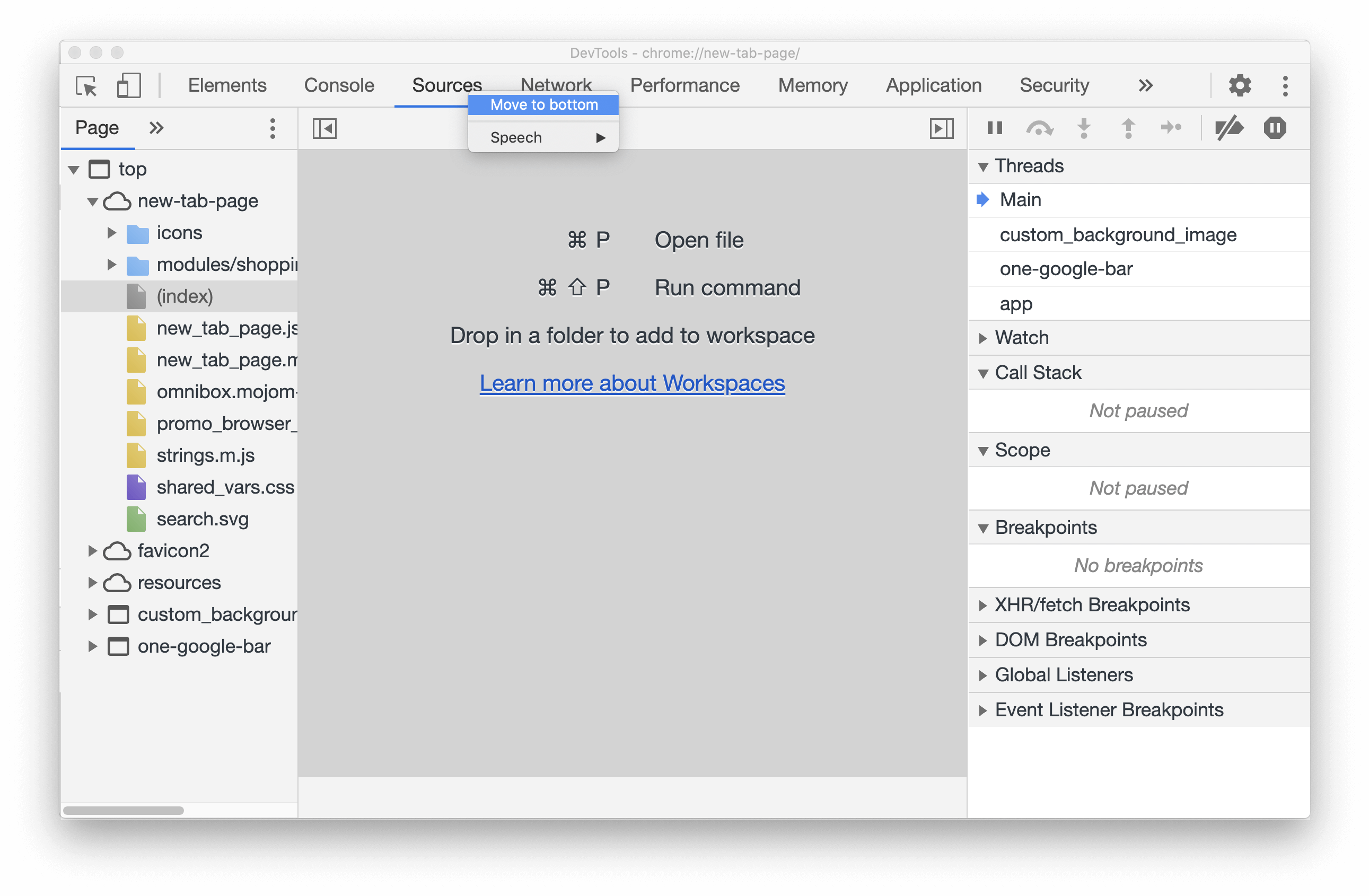 Move to bottom Move to bottom