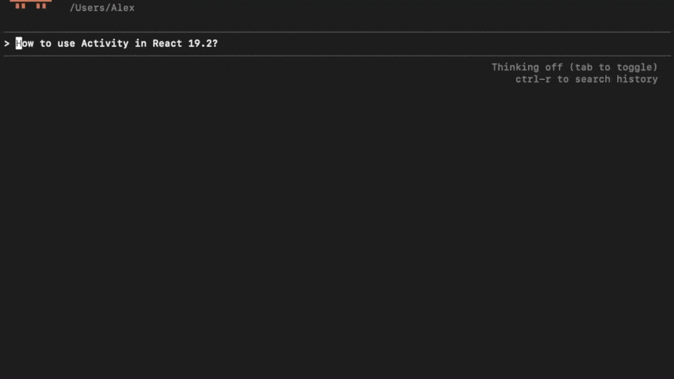 React Docs MCP Demo