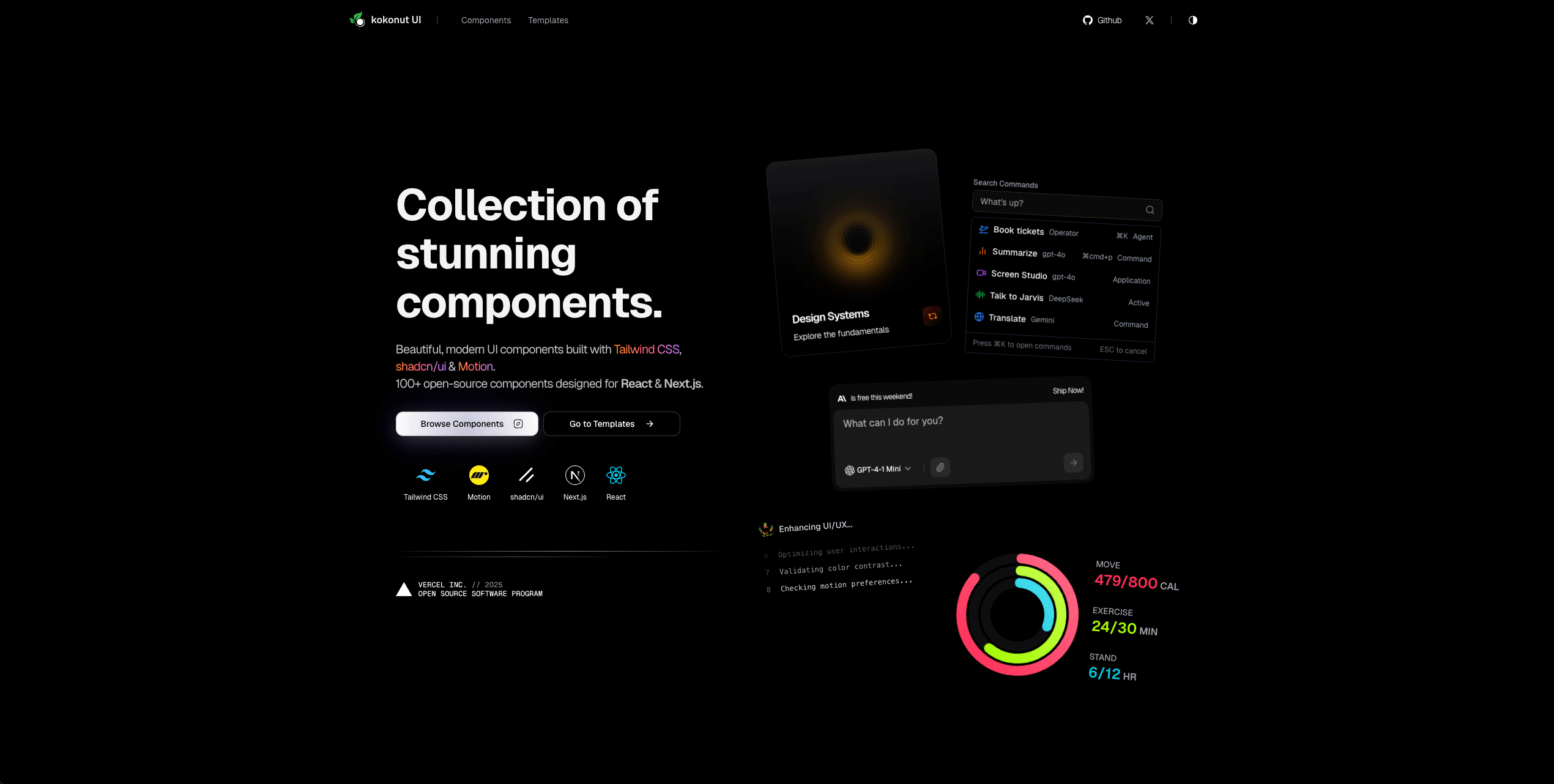 Coconut UI components showcase