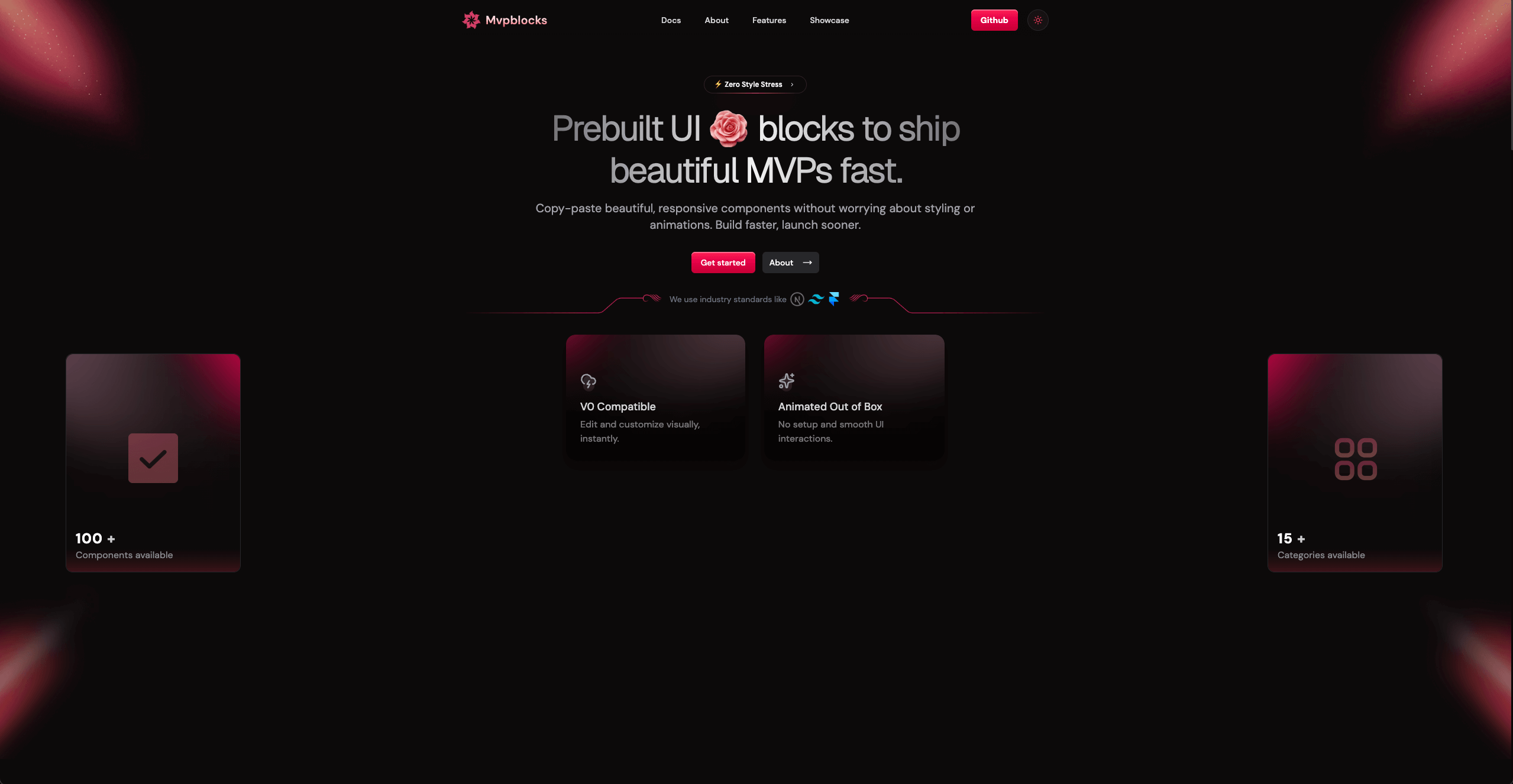 MVP Blocks components showcase