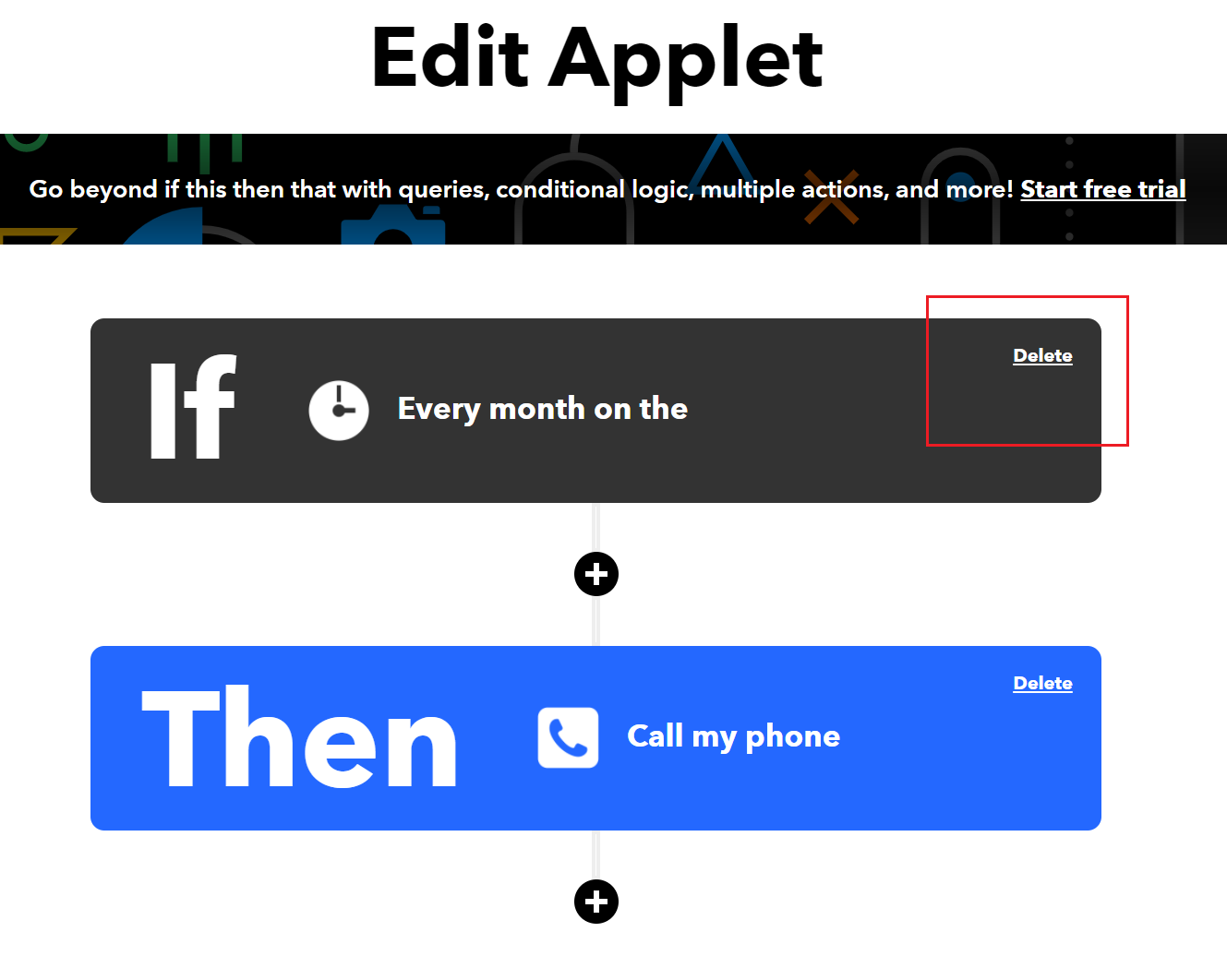 删除 Applet