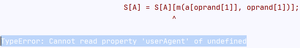 userAgent of undefined
