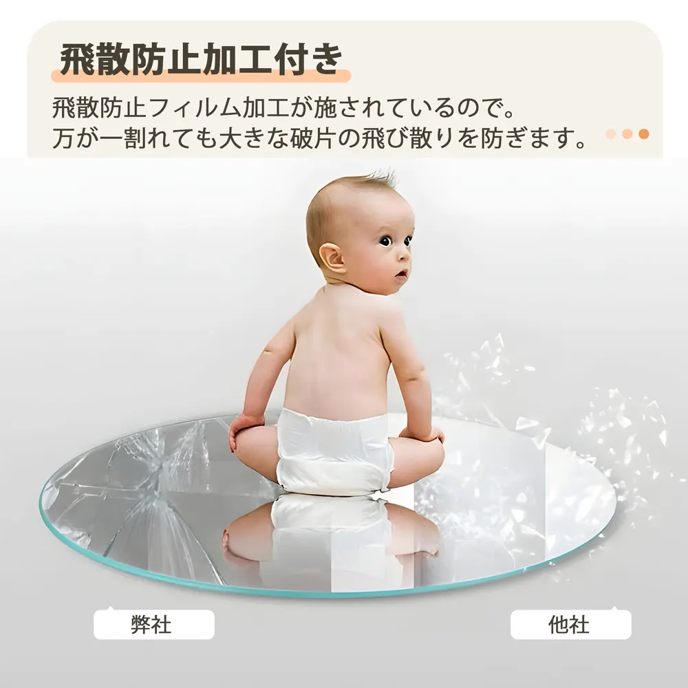 全身鏡 姿見鏡 スタンドミラー アルミ 直角 壁掛けミラー 立てかけ 姿見 鏡 ミラー おしゃれ 大型 飛散防止 150*80CM ホワイト - 画像 (7)