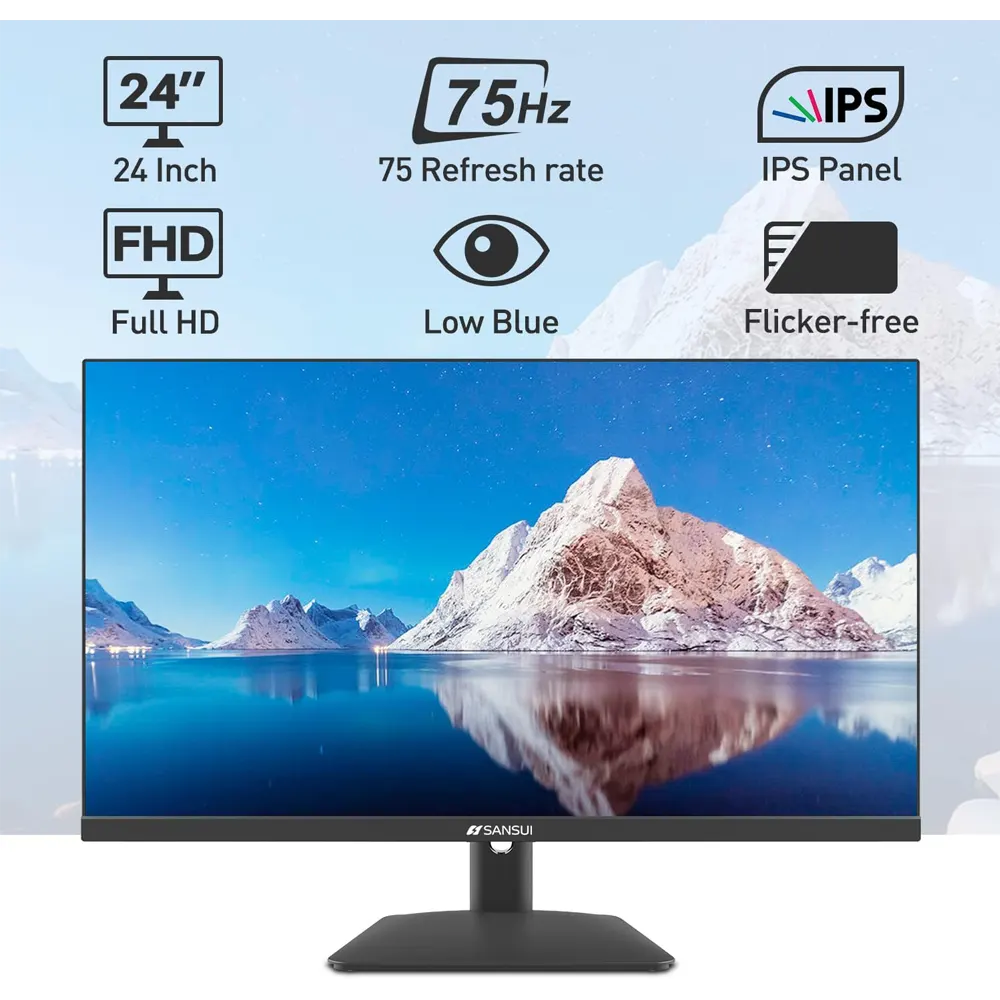 24-Inch Sansui IPS FHD Monitor with HDR10 - Image 3