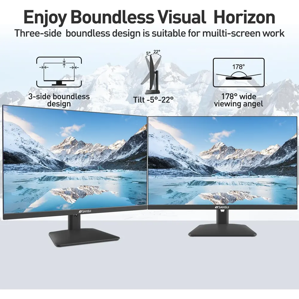 24-Inch Sansui IPS FHD Monitor with HDR10 - Image 4