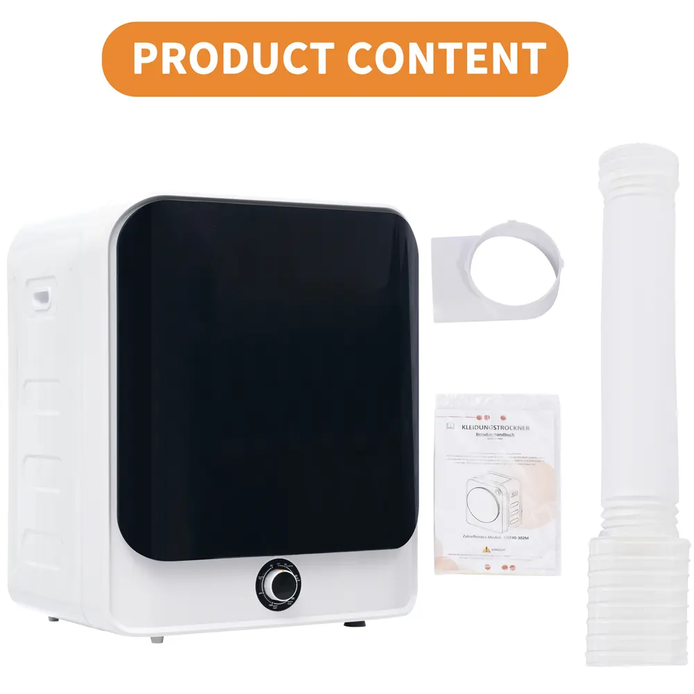 1.95 cu ft Compact Clothes Dryer with 5 Programs - Image 4