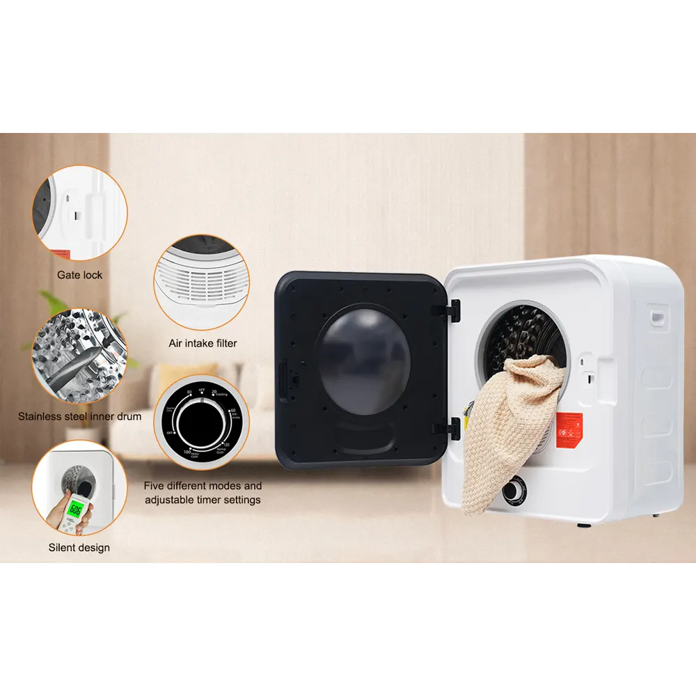 1.95 cu ft Compact Clothes Dryer with 5 Programs - Image 22