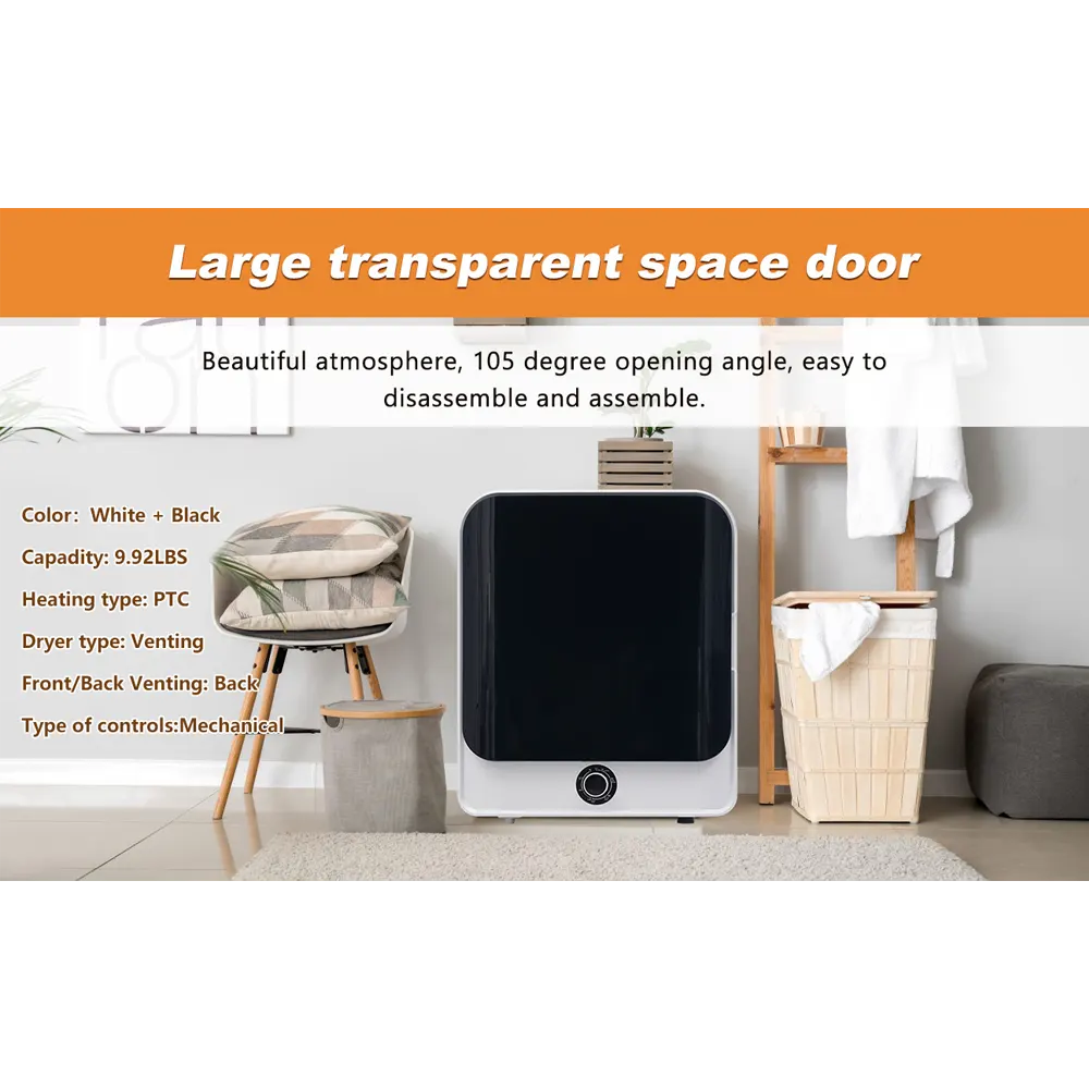 1.95 cu ft Compact Clothes Dryer with 5 Programs - Image 24