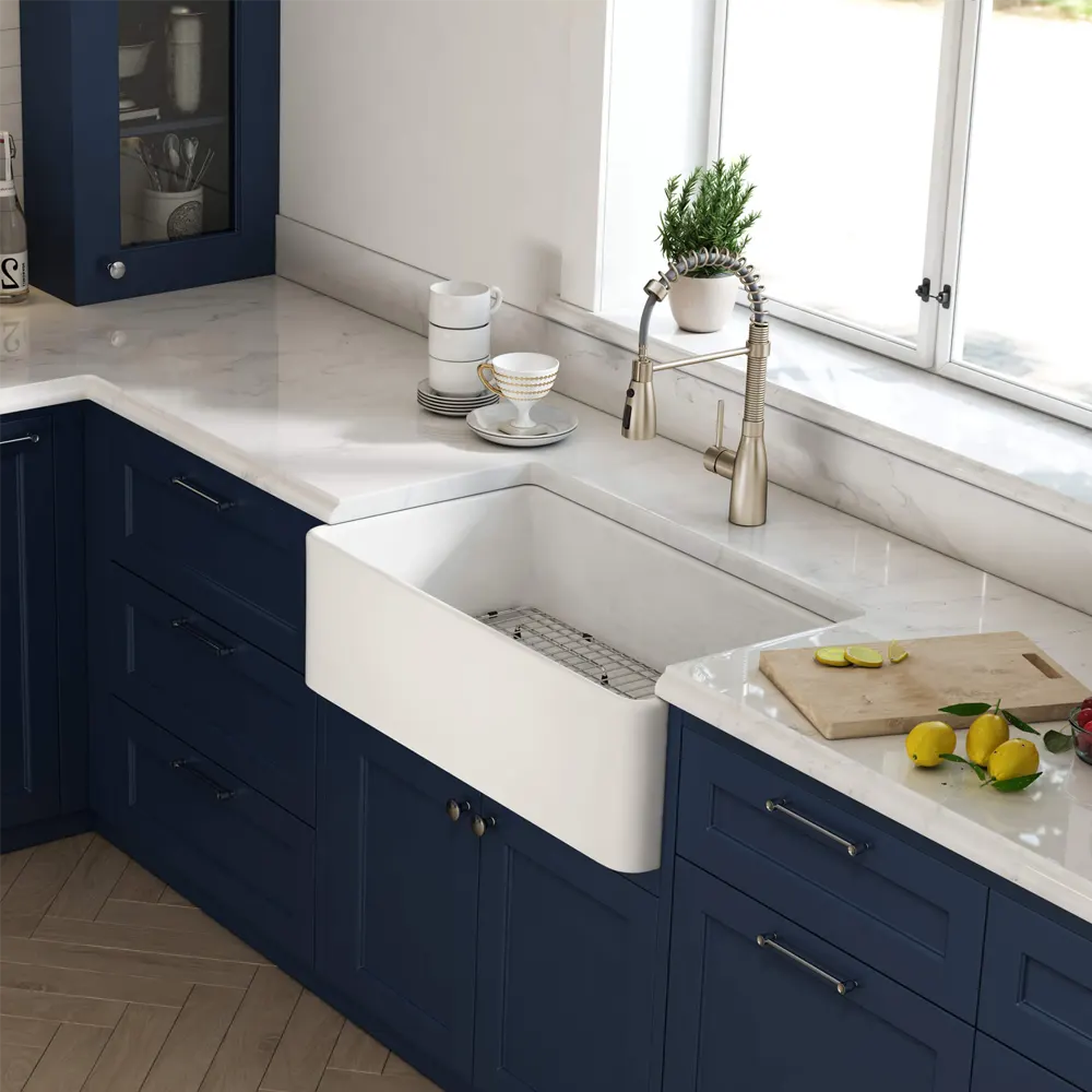 36-Inch Fireclay Farmhouse Kitchen Sink - Image 5