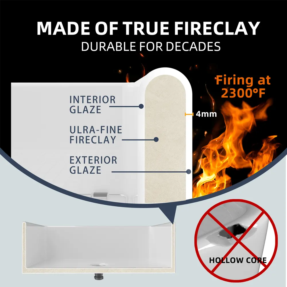 36-Inch Fireclay Farmhouse Kitchen Sink - Image 6