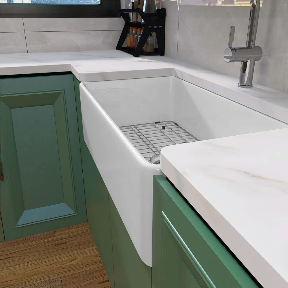 36-Inch Fireclay Farmhouse Kitchen Sink - Image 15