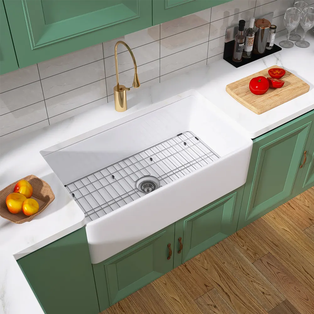 36-Inch Fireclay Farmhouse Kitchen Sink - Image 19