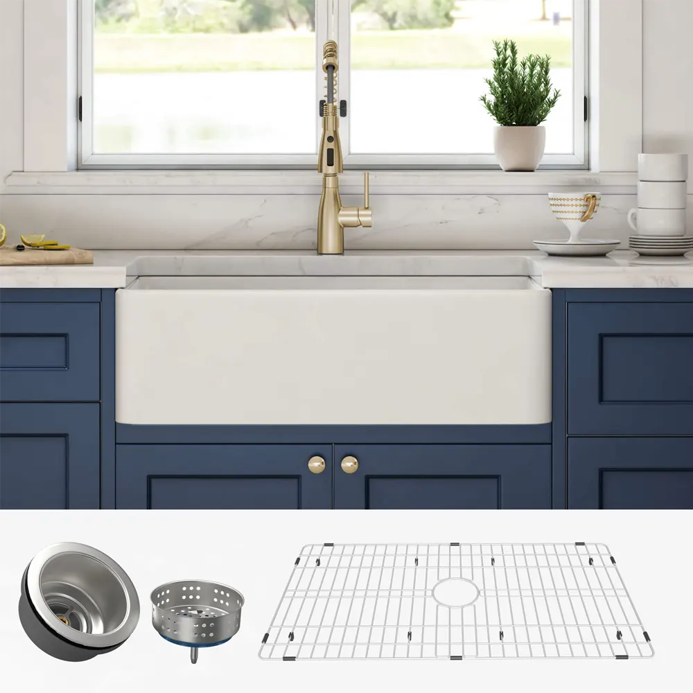 36-Inch Fireclay Farmhouse Kitchen Sink - Image 21