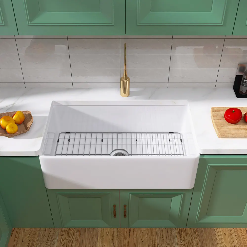 36-Inch Fireclay Farmhouse Kitchen Sink - Image 27