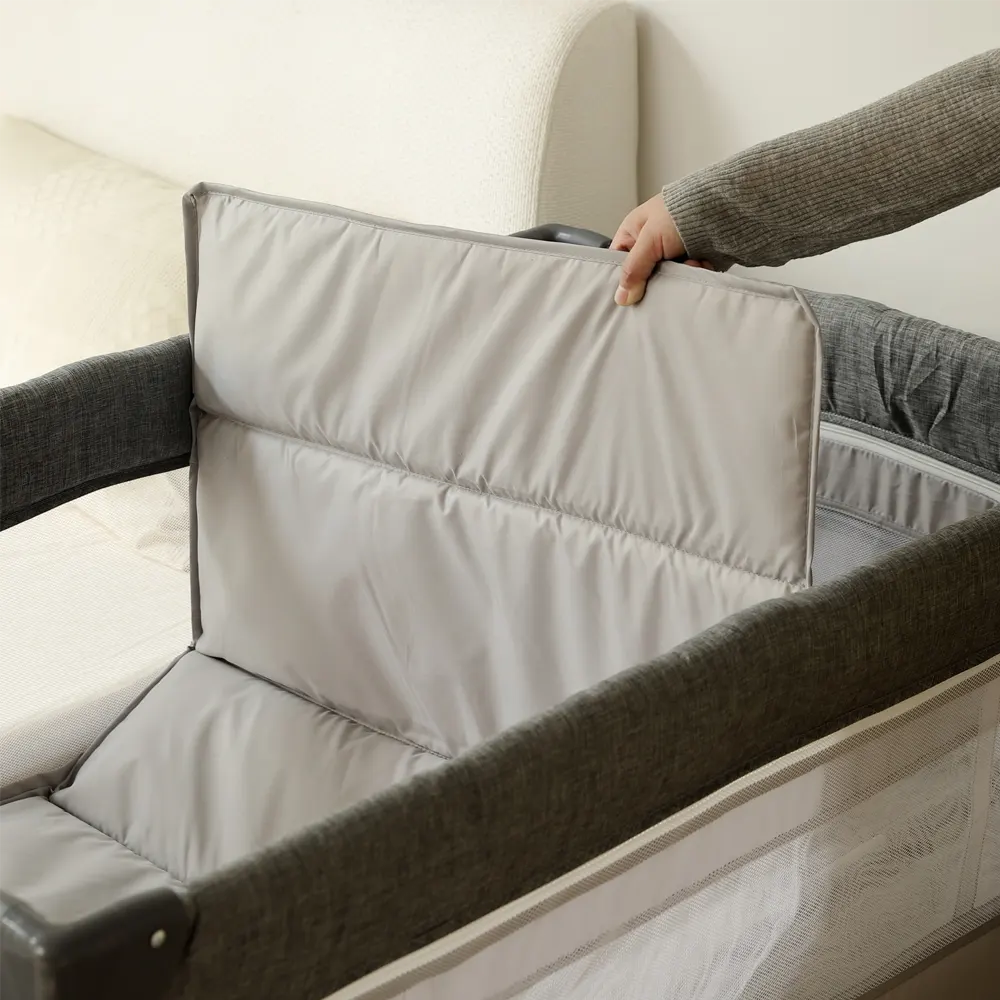 折りたたみ ベビーサークル コンパクト おむつ替えテーブル付 お昼寝 蚊帳付 ゆりかご 大容量収納 - 画像 (21)