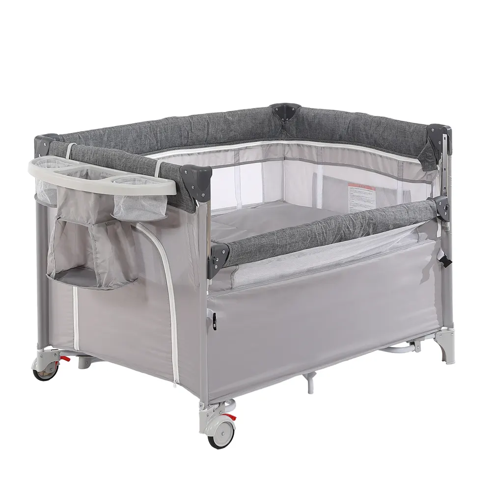 折りたたみ ベビーサークル コンパクト おむつ替えテーブル付 お昼寝 蚊帳付 ゆりかご 大容量収納 - 画像 (25)