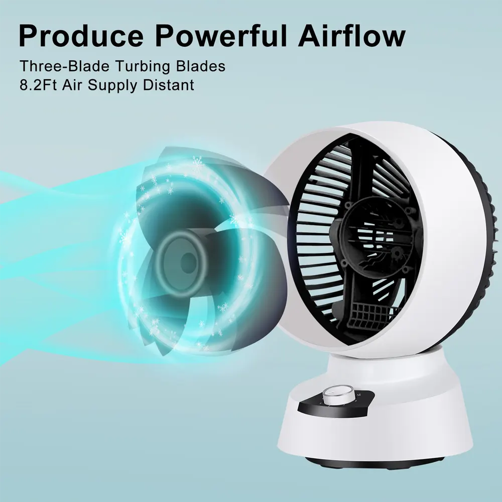 9" Desktop Fan with 3 Speeds - Adjustable Airflow - Image 3