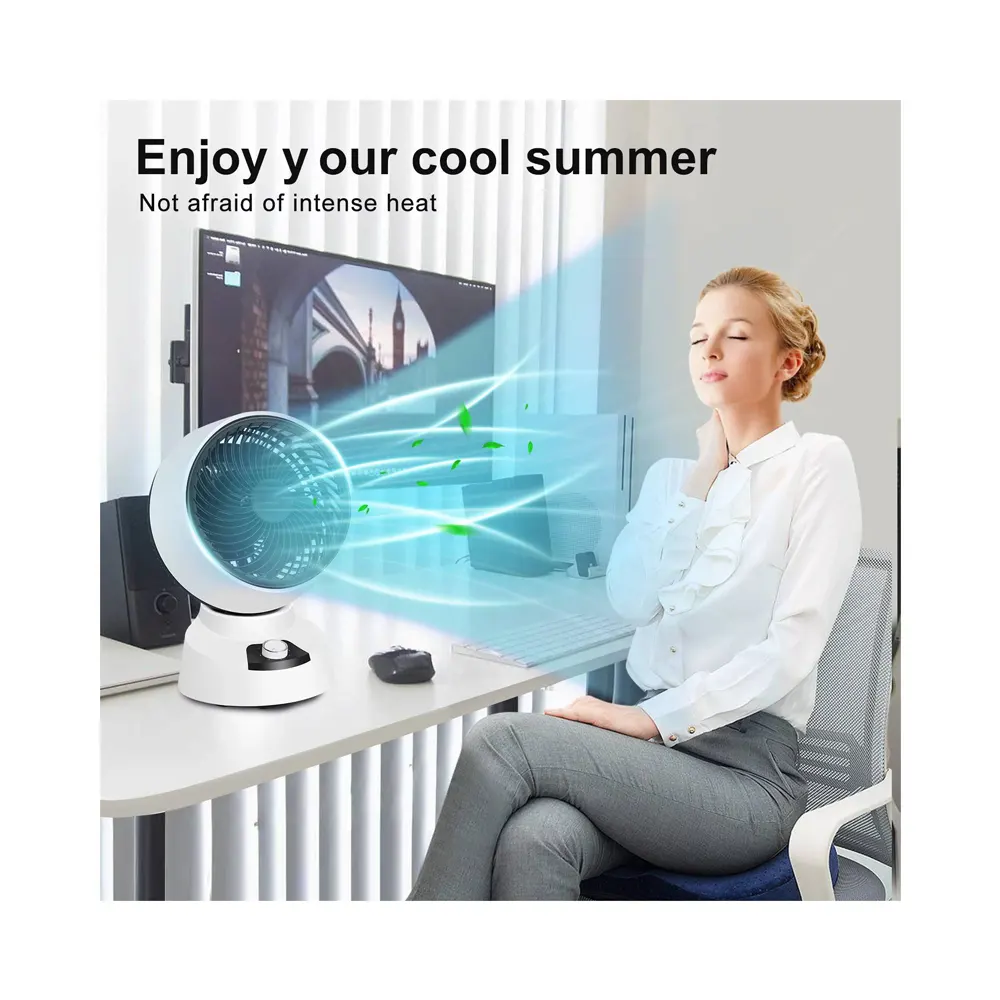 9" Desktop Fan with 3 Speeds - Adjustable Airflow - Image 7