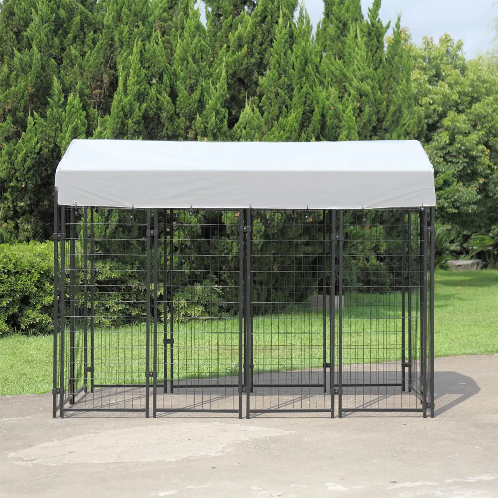 Heavy-Duty Dog Kennel with Roof Cover - Image 3