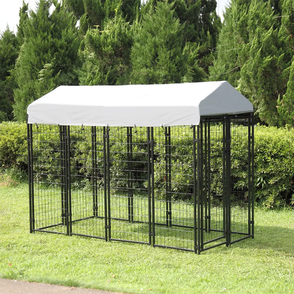 Heavy-Duty Dog Kennel with Roof Cover - Image 4