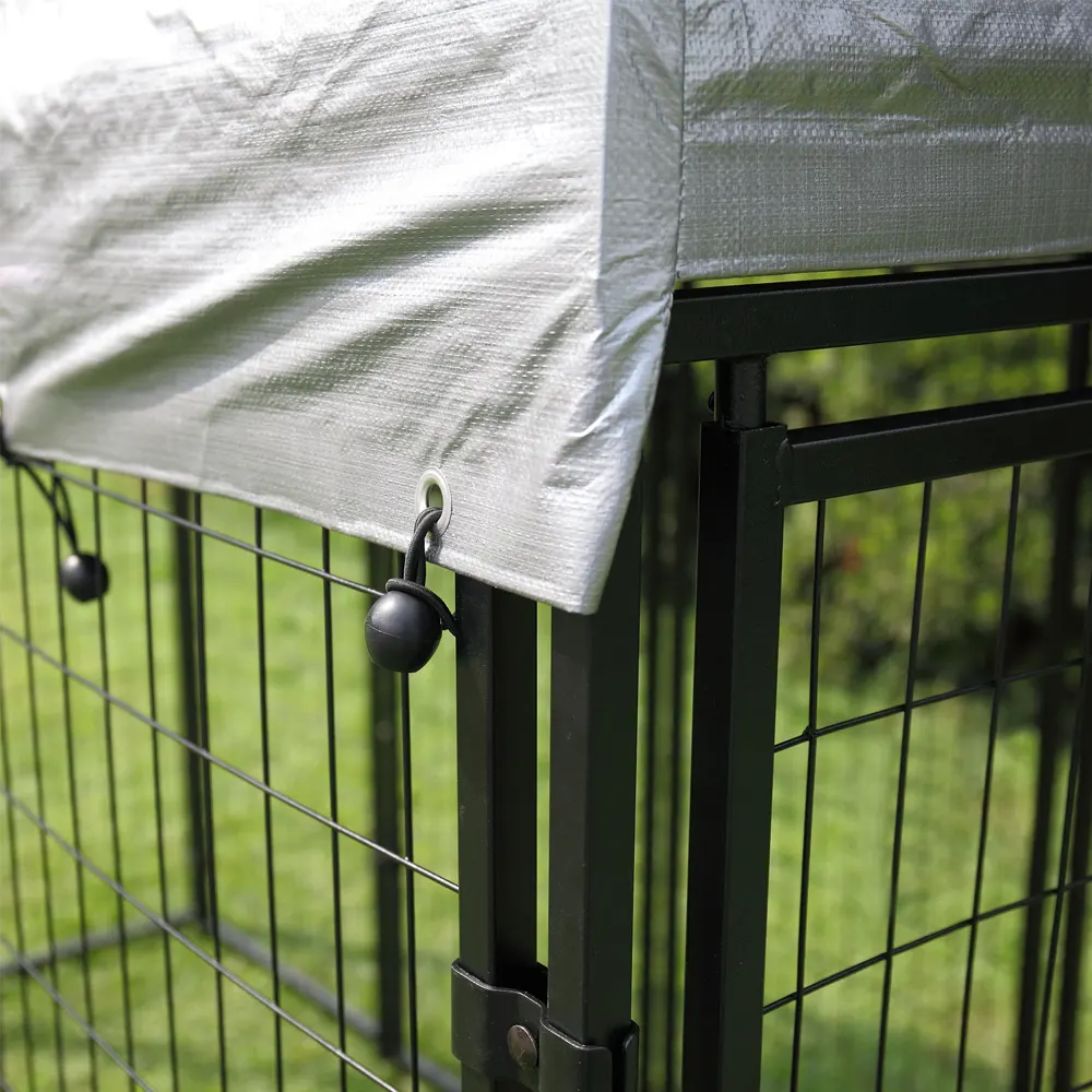 Heavy-Duty Dog Kennel with Roof Cover - Image 10