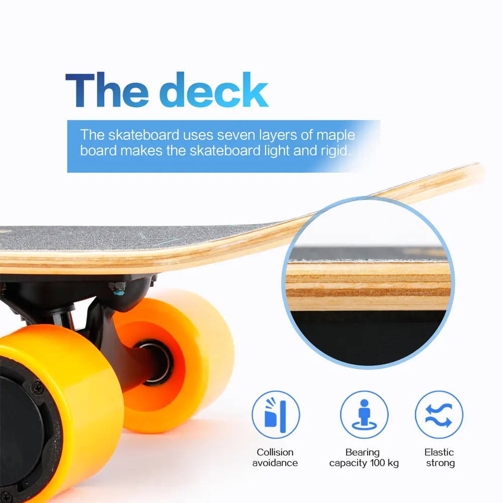 Small Electric Skateboard with Remote Control - Image 15