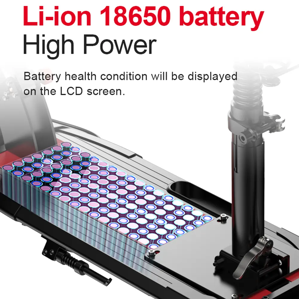 500W Foldable Off-Road E-Scooter with Seat - Image 5