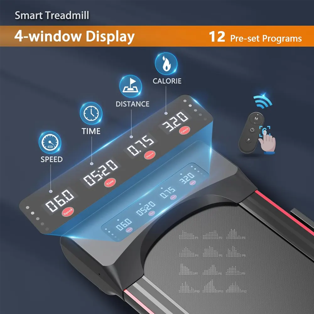 Foldable Walking Pad with Handlebar & Remote - Image 3