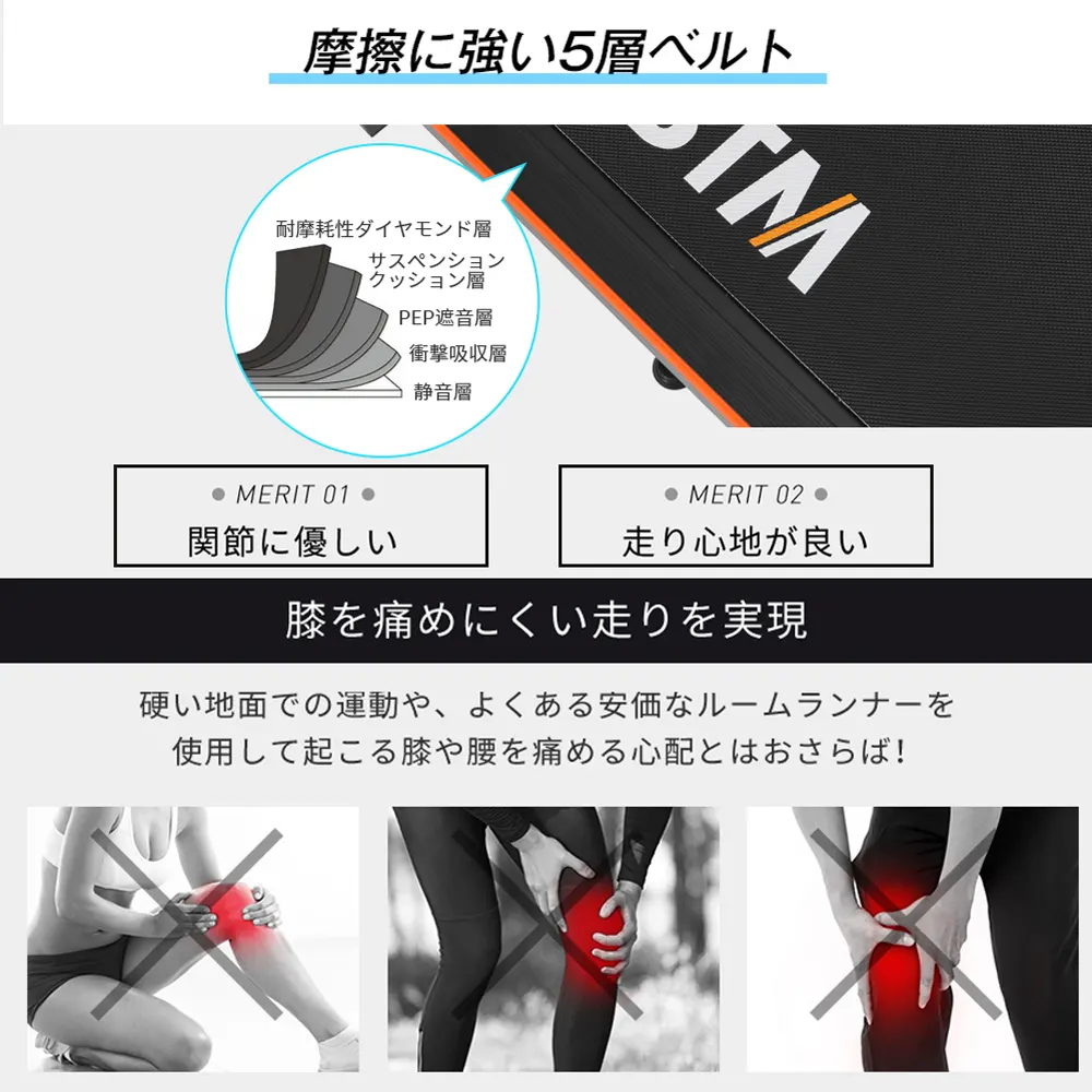 【N509P257435B同仕様 走行ベルト幅36.5cm】電動ランニングマシン ルームランナー 低床設計 MAX6km/h 薄型 シンプル オシャレ ダイエット器具 有酸素運動 静音 家庭用 エクササイズ 衝撃吸収 室内運動 健康器具 傾斜角度調整 - 画像 (12)