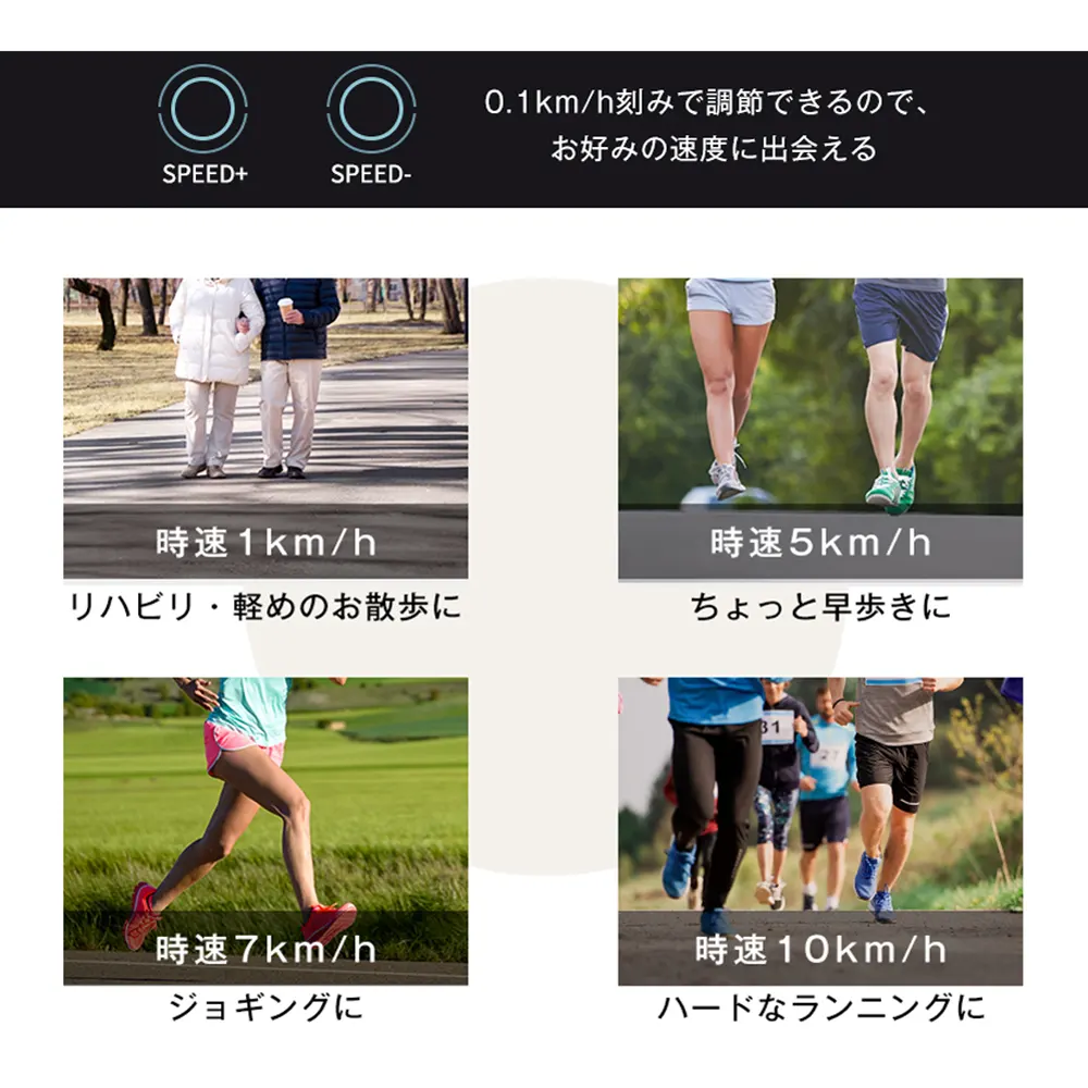 【N509P257435B同仕様 走行ベルト幅36.5cm】電動ランニングマシン ルームランナー 低床設計 MAX6km/h 薄型 シンプル オシャレ ダイエット器具 有酸素運動 静音 家庭用 エクササイズ 衝撃吸収 室内運動 健康器具 傾斜角度調整 - 画像 (18)