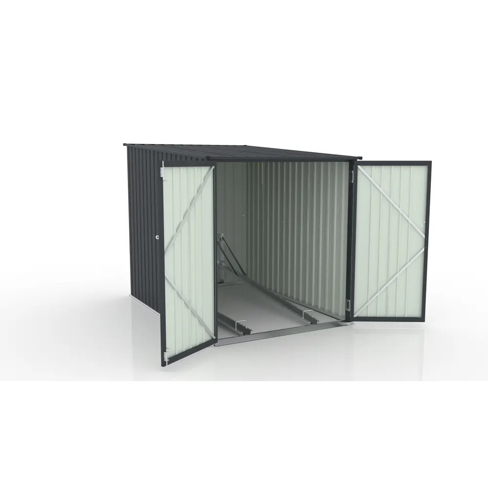 【スタンド搭載】自転車倉庫 2台用 物置 屋外 スチール 施錠可能 戸外収納庫 大型 収納庫 屋外物置 防さび 防水 ドア スチール物置 屋外収納 ガーデニング 庭 新作 - 画像 (15)