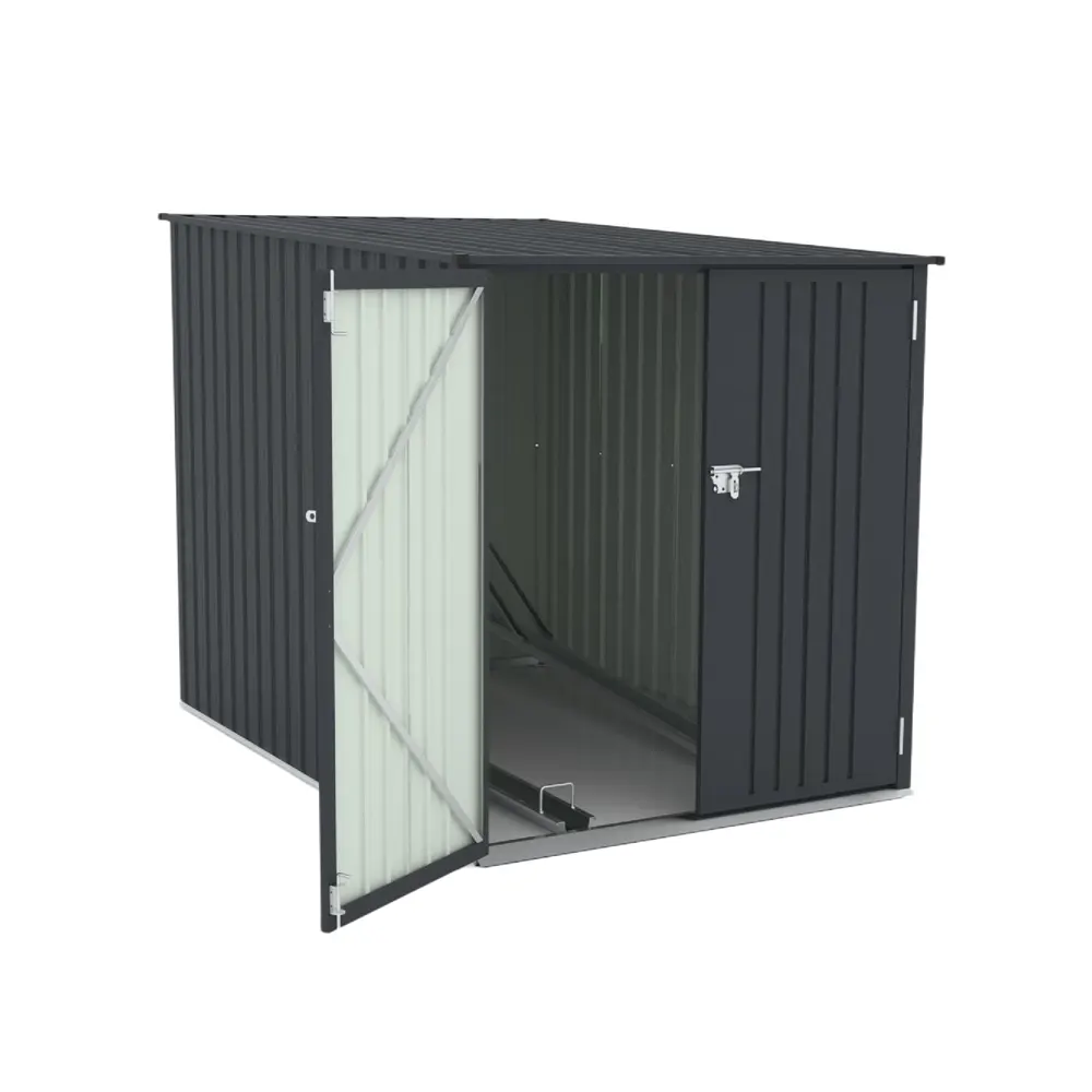 【スタンド搭載】自転車倉庫 2台用 物置 屋外 スチール 施錠可能 戸外収納庫 大型 収納庫 屋外物置 防さび 防水 ドア スチール物置 屋外収納 ガーデニング 庭 新作 - 画像 (16)