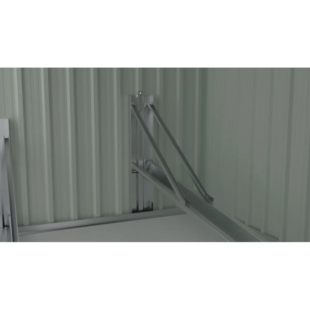 【スタンド搭載】自転車倉庫 2台用 物置 屋外 スチール 施錠可能 戸外収納庫 大型 収納庫 屋外物置 防さび 防水 ドア スチール物置 屋外収納 ガーデニング 庭 新作 - 画像 (17)